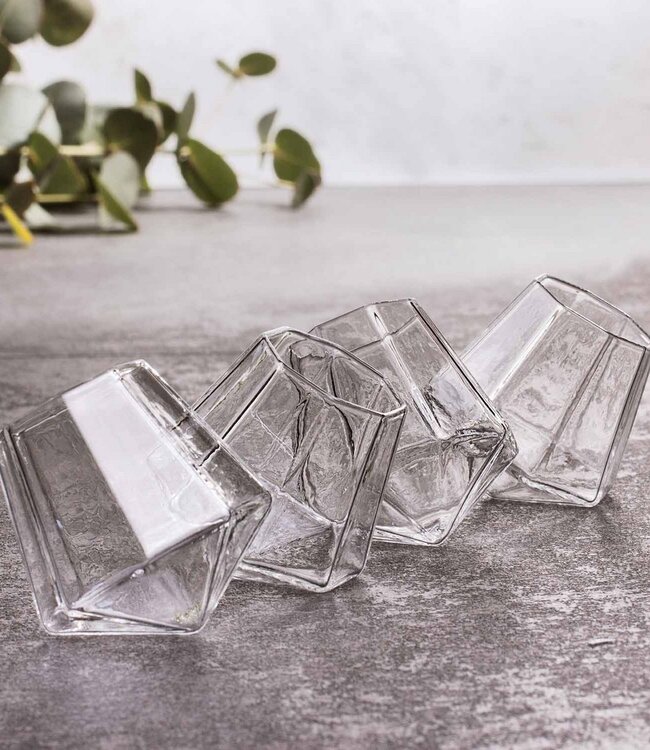 Diamond borrelglaasjes (set van 4)