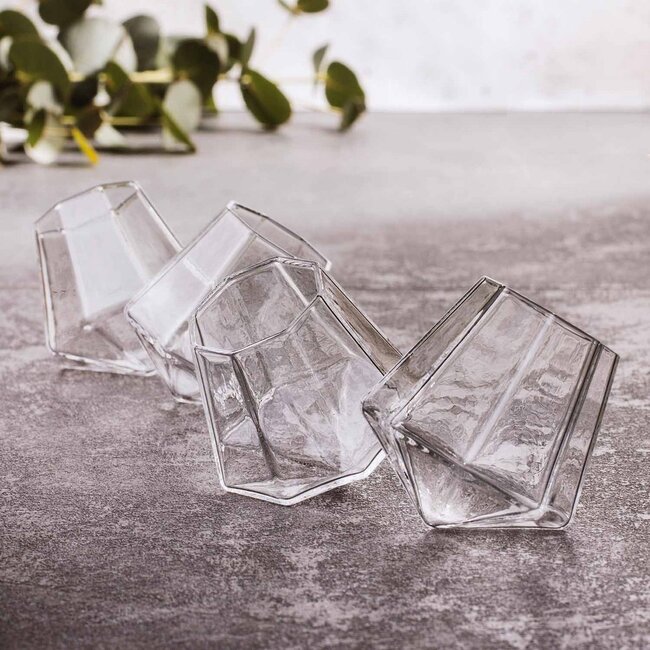 Diamond borrelglaasjes (set van 4)