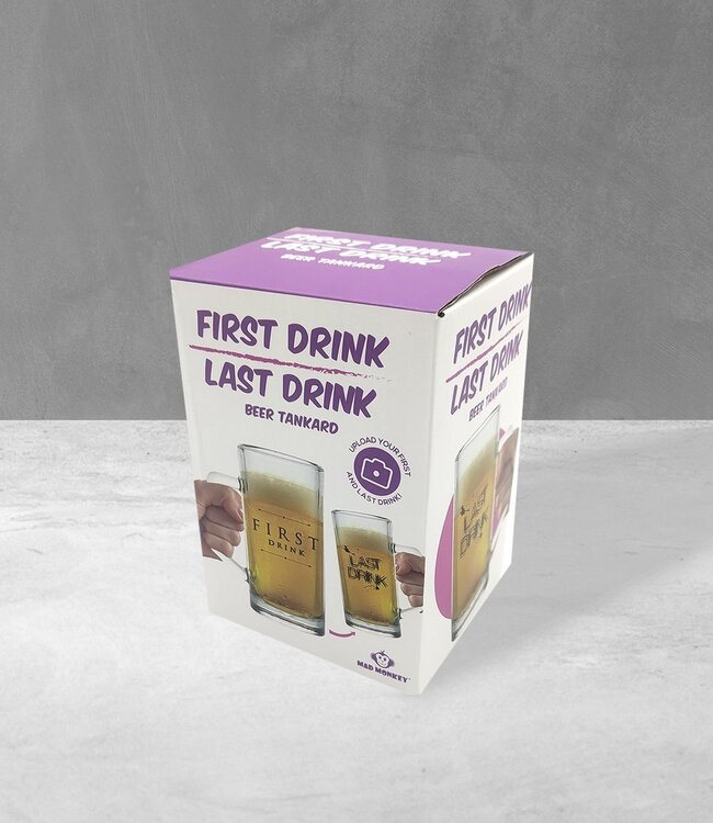Mad Monkey - Eerste drankje/laatste drankje drinkglazen