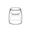 Beker "Upside Down Espresso Mug" - EnkelDubbel glas