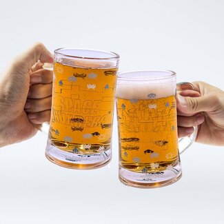 Mad Monkey Space Invaders - Bierglas (350 ml)