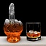 Whiskycadeaus voor mannen, middelvingerdecoratie, whiskykaraf, glazen karaf met 750 milliliter vulvolume