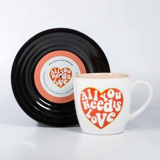Mad Monkey Mokkenset "Lyrical Mug" Love - Lennon & McCartney