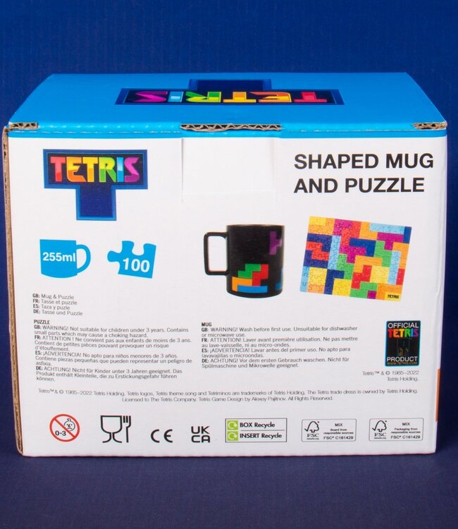 Tetris - beker en puzzel