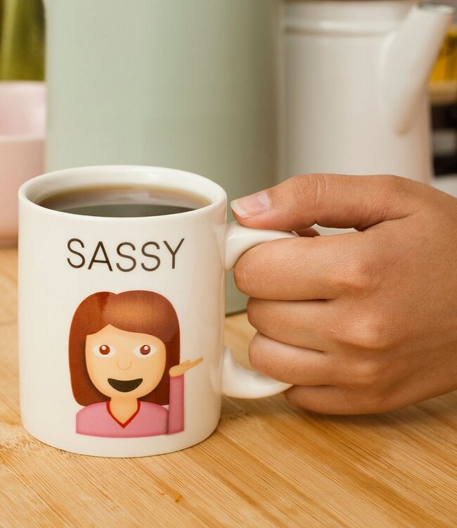 Mok "Sassy Mug" - Emoji-mok