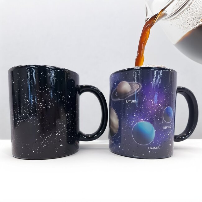 Mad Monkey - Beker "Planets" met kleurverandering