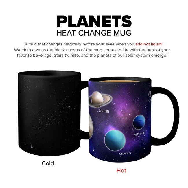 Mad Monkey - Beker "Planets" met kleurverandering