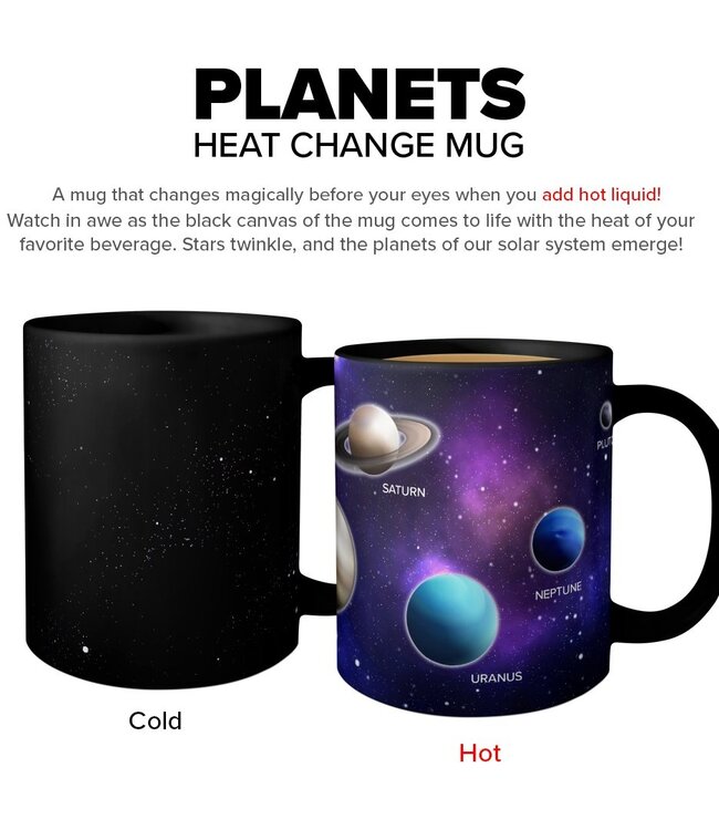 Mad Monkey - Beker "Planets" met kleurverandering