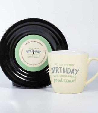 Mad Monkey Mokkenset "Lyrical Mug" Verjaardag - Lennon & McCartney