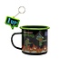 Ninja Turtles TMNT mok met sleutelhanger, koffiemok met bekende karakters, 500 ml, ideaal cadeau-idee