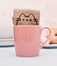 Pusheen Home - Mok met Sok - Roze Cupcake