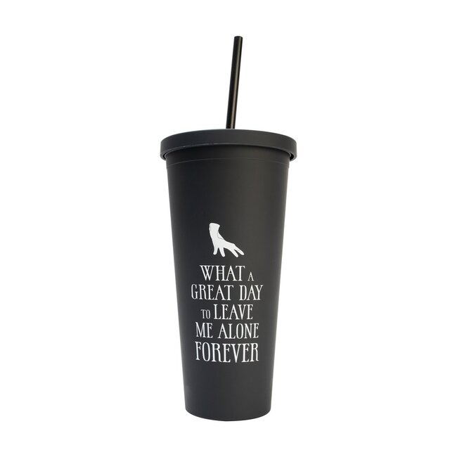 Woensdag - beker met rietje