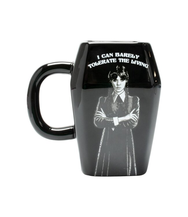 Woensdag - Tasse & Socken Set im Sarg Design