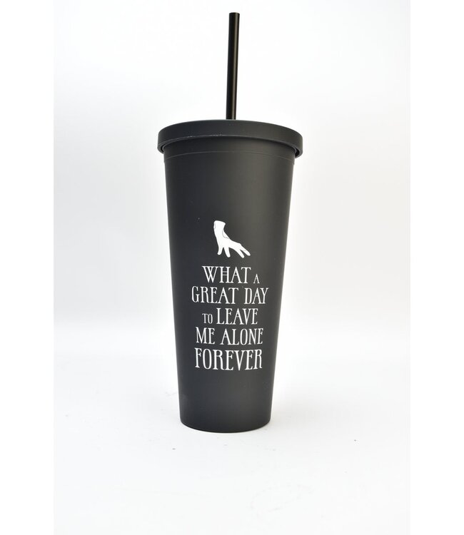 Woensdag - beker met rietje