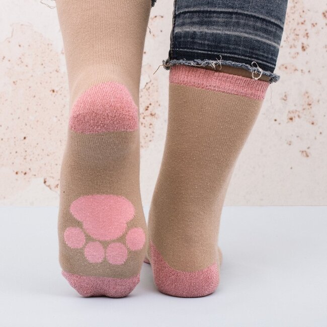 Pusheen Home - Mok met Sok - Roze Cupcake