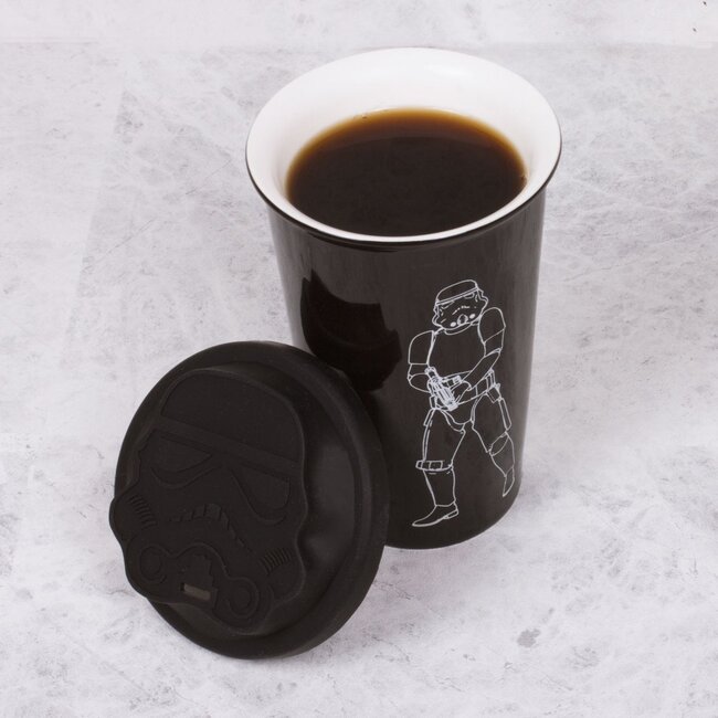 Original Stormtrooper - keramische mok met siliconen deksel (zwart)