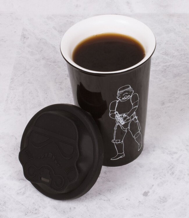 Original Stormtrooper - keramische mok met siliconen deksel (zwart)