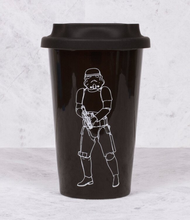 Original Stormtrooper - keramische mok met siliconen deksel (zwart)