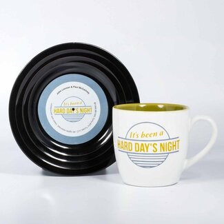 Mad Monkey Mokkenset "Lyrical Mug" Hard Day's Night - Lennon & McCartney