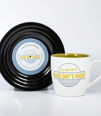 Mad Monkey Mokkenset "Lyrical Mug" Hard Day's Night - Lennon & McCartney