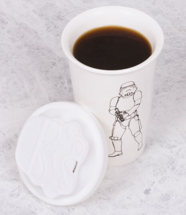 Original Stormtrooper - keramische mok met siliconen deksel (wit)