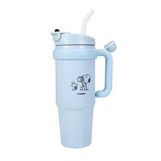 Mad Monkey Snoopy - thermische mok inclusief stro (850 ml)