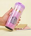 Pusheen Travel - Drinkbeker "FIERCE" met drinkdop