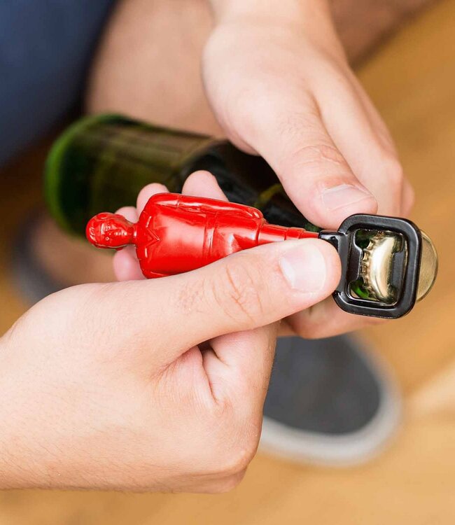 Flessenopener "Foosball karakter" (rood)