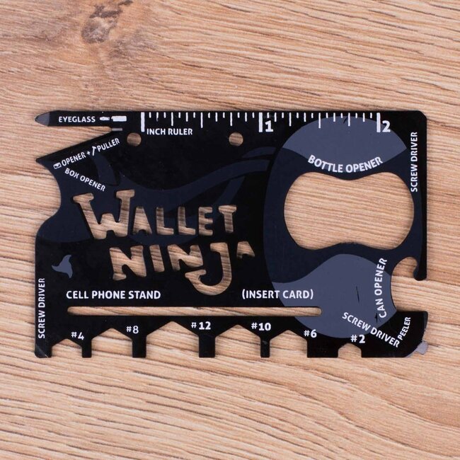 Portemonnee Ninja - 18in1 multitool