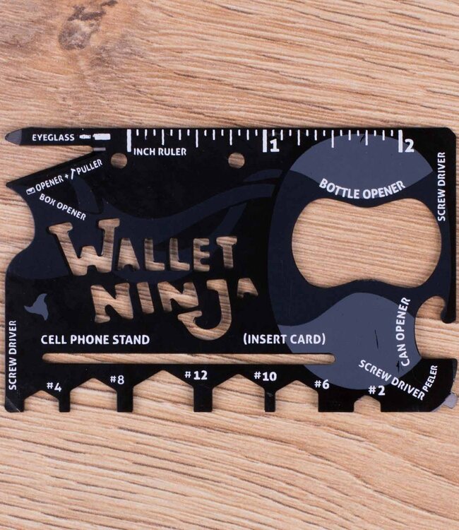 Portemonnee Ninja - 18in1 multitool