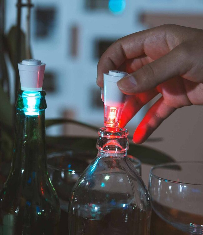 LED-flessenlamp "Luminous Corks" (2 stuks)