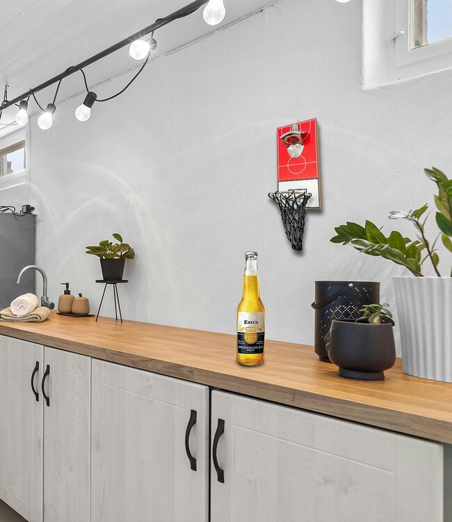 Mad Monkey - Basketbal flesopener voor aan de muur