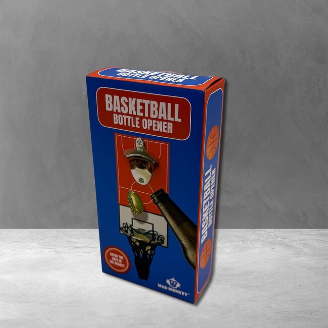 Mad Monkey - Basketbal flesopener voor aan de muur