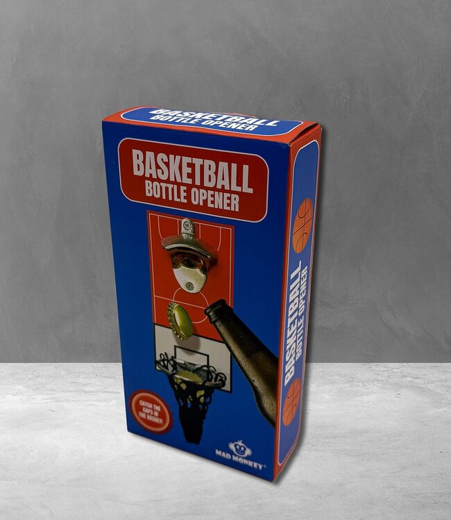 Mad Monkey - Basketbal flesopener voor aan de muur