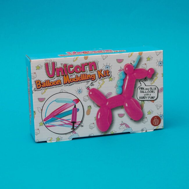 "Unicorn" modelleerballonset incl. 32x ballonnen en pomp
