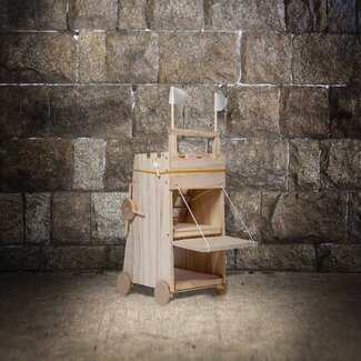 Mad Monkey Belegeringstoren - functioneel model van hout