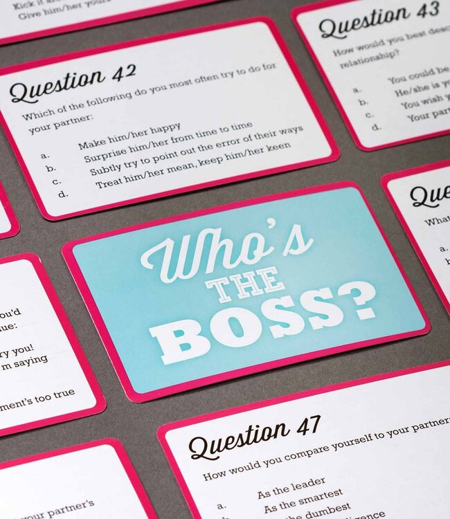 Kaartquiz "Wie is de baas"