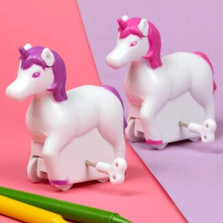 Mad Monkey Opwindfiguur "Unicorn" - Opwindrace-eenhoorns (2 stuks)