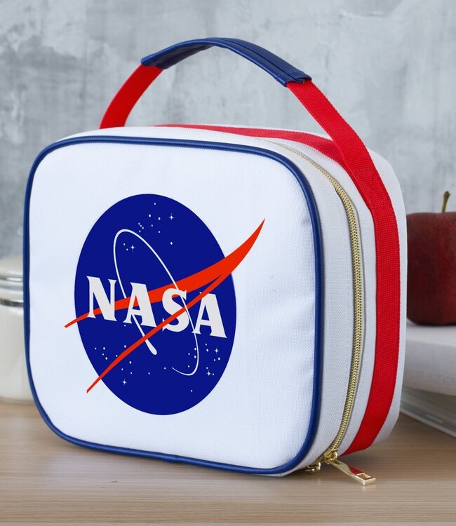 NASA lunchtas met ritssluiting - wit