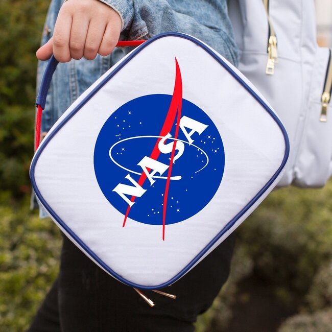 NASA lunchtas met ritssluiting - wit