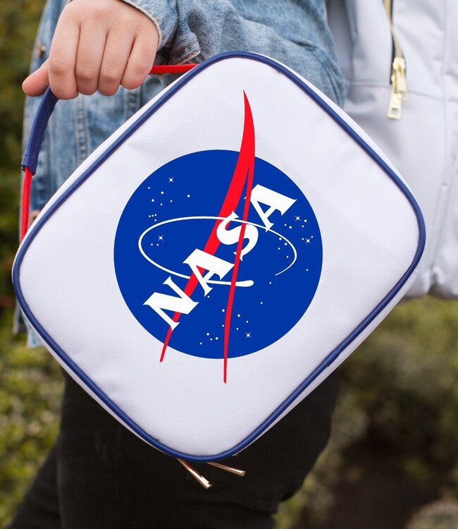 NASA lunchtas met ritssluiting - wit