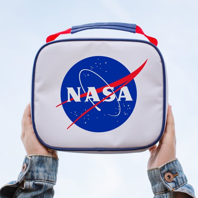 NASA lunchtas met ritssluiting - wit