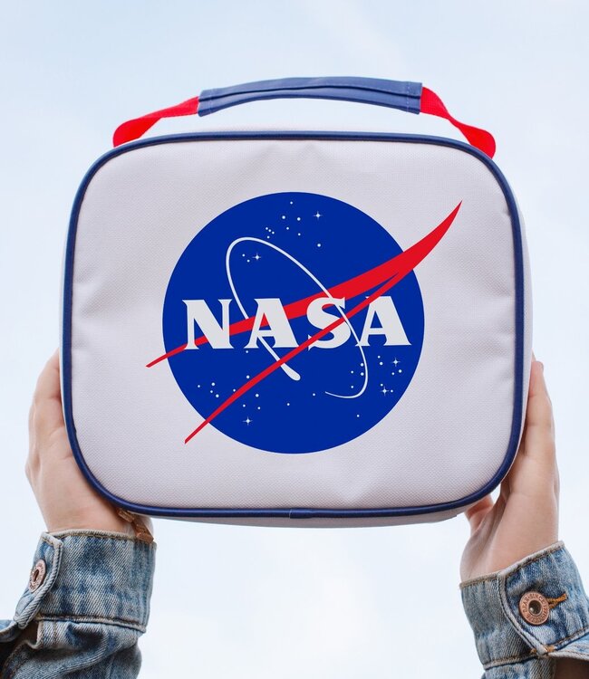 NASA lunchtas met ritssluiting - wit