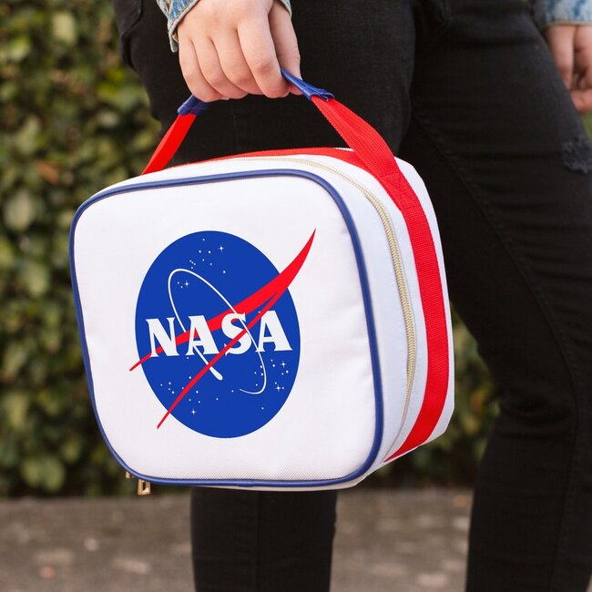 NASA lunchtas met ritssluiting - wit