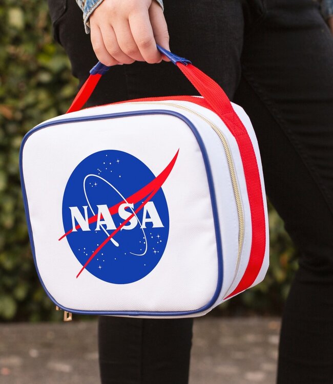 NASA lunchtas met ritssluiting - wit