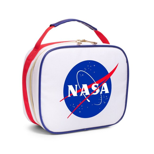NASA lunchtas met ritssluiting - wit