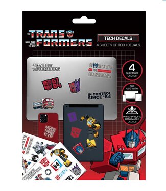 Transformers-stickerset, meer dan 50 stickers in het ontwerp van Optimus Prime & Co., officiële merchandise