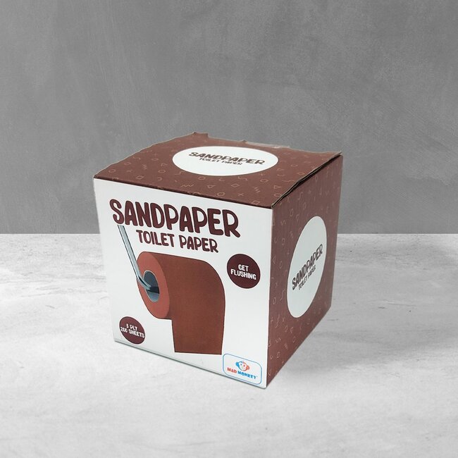 Mad Monkey - toiletpapier in schuurpapier-design