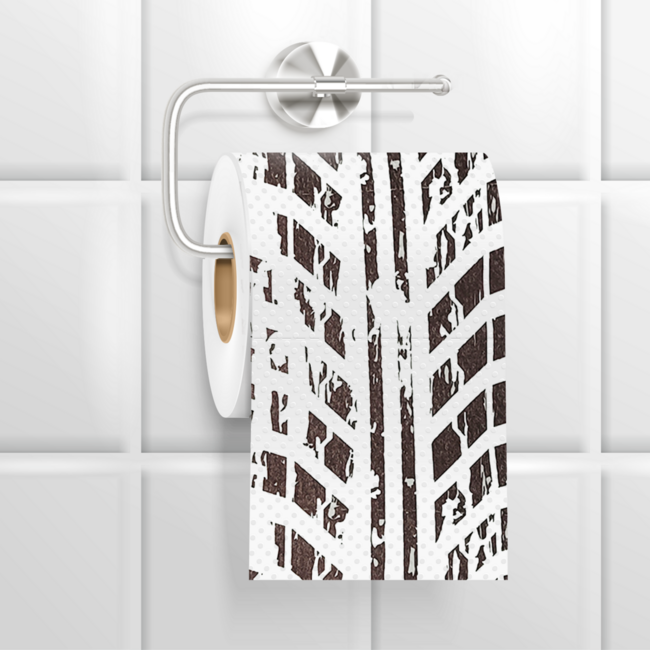 Toiletpapier met remsporen