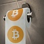 Toiletpapier in Bitcoin-ontwerp